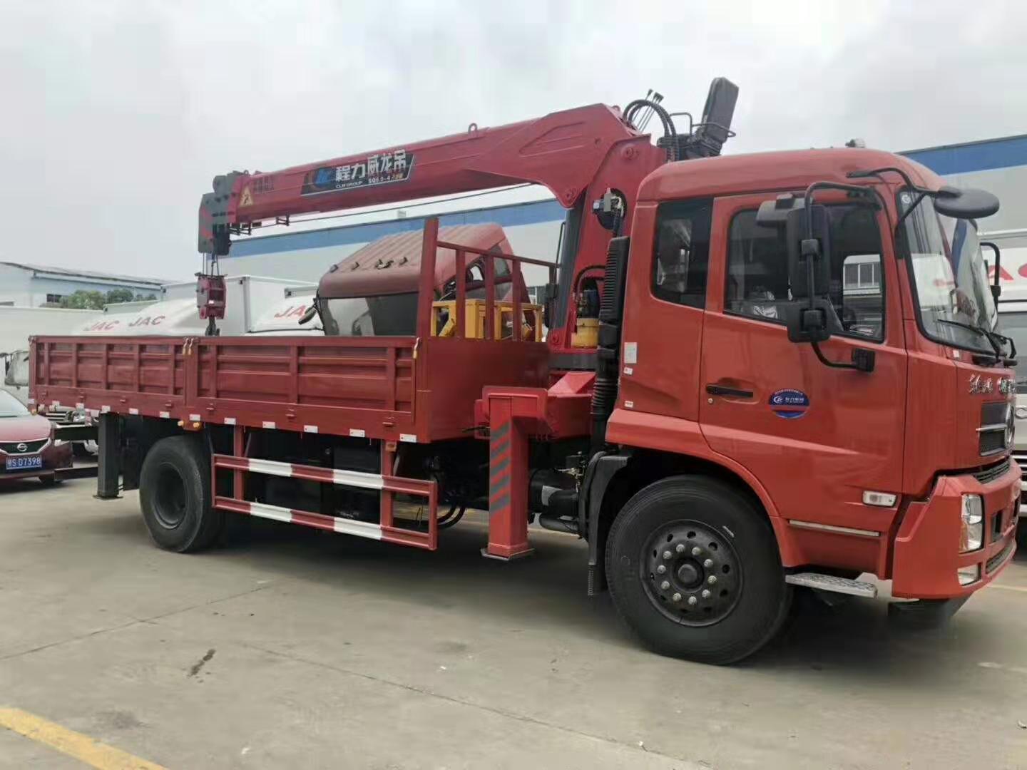 凯时优质运营商东风天锦8吨随车吊侧面图
